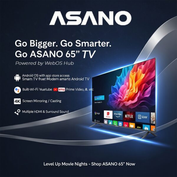 ASANO 65" WebOS TV