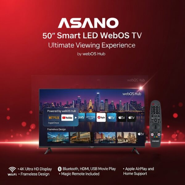 ASANO 50" Smart LED WebOS TV