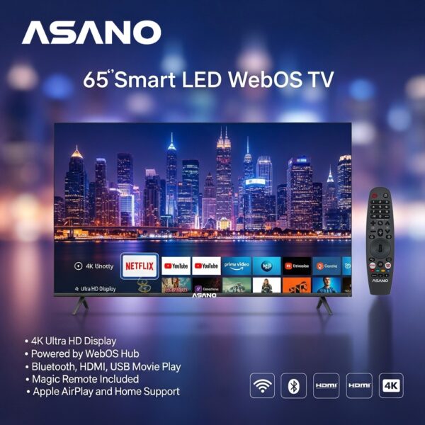 ASANO 65" Smart LED WebOS TV