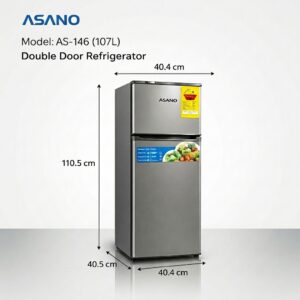 ASANO AS-146 (107L) Double Door Refrigerator