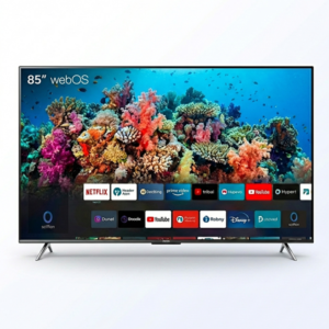 ASANO 85” Smart LED WebOS TV, 4K Ultra HD (WebOS Hub)